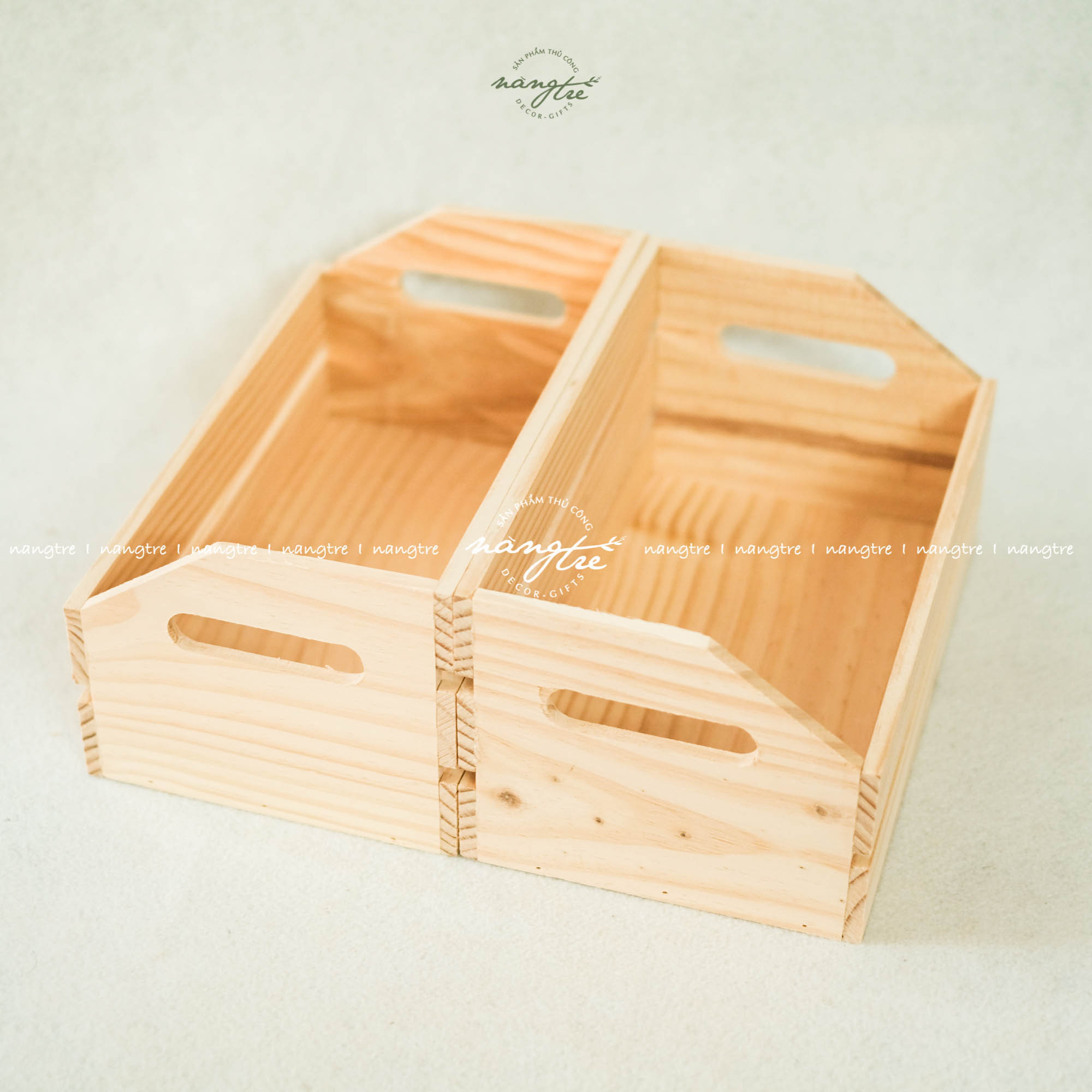 Khay gỗ pallet đựng trái cây