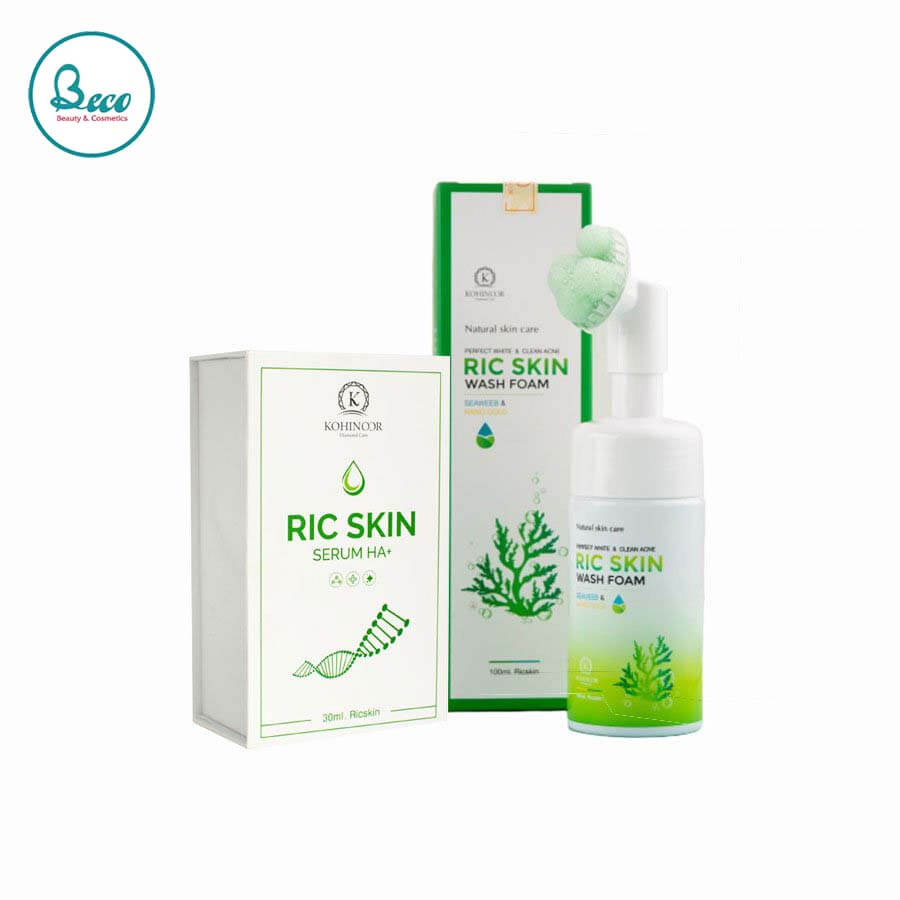 Combo Serum + Sữa rửa mặt Ric Skin Wash Foam [BC1341]