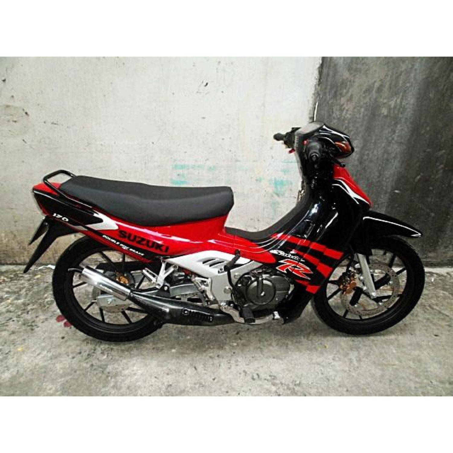 Tem Rời Suzuki Xipo Satria 2000 Dán Xe Đỏ Đen