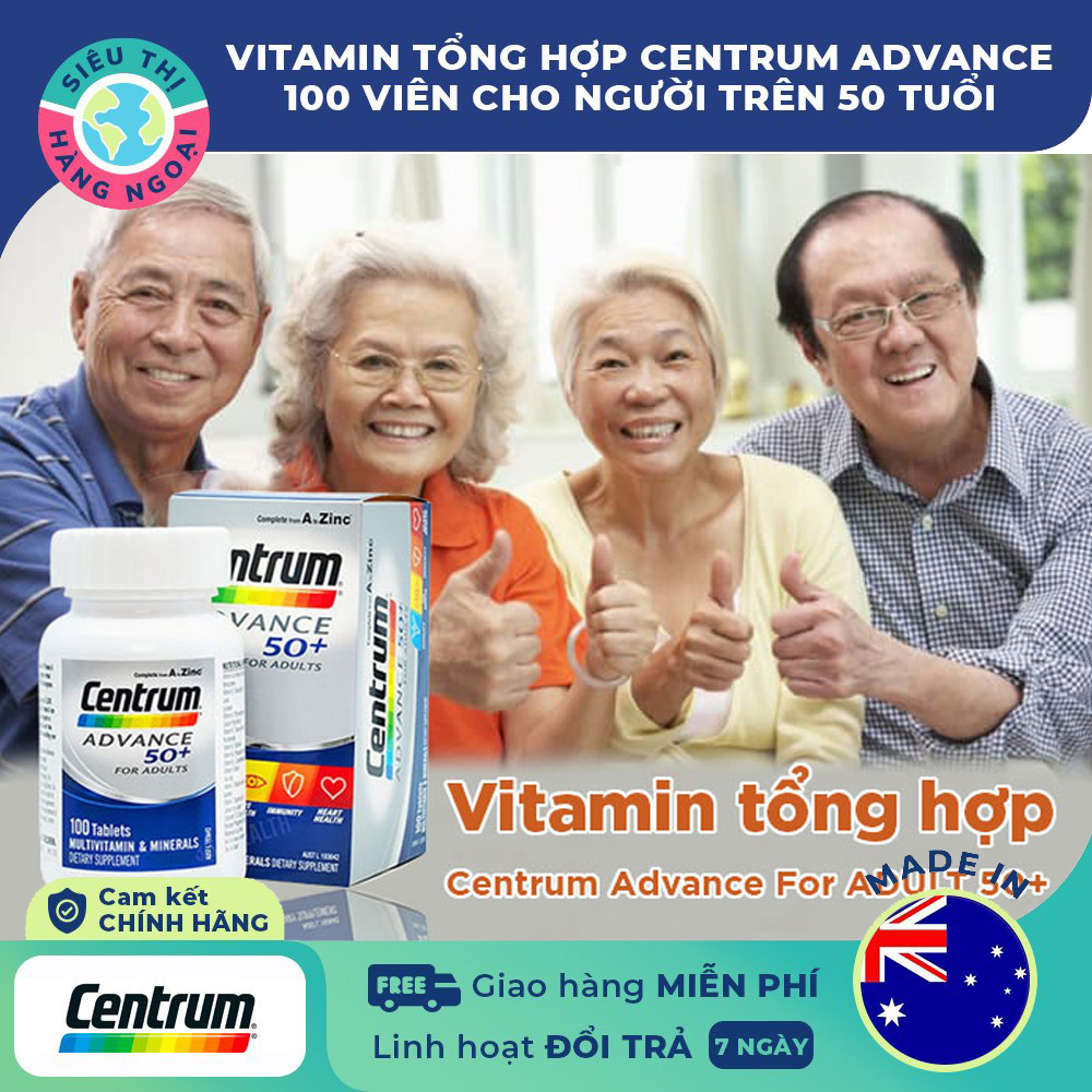 vitamin tổng hợp cho người trên 50 tuổi centrum advance 50+ lọ 100 viên 3