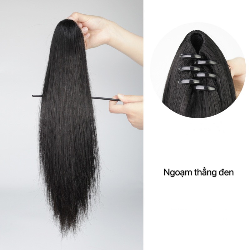 Ngoạm tóc thẳng giả nữ
