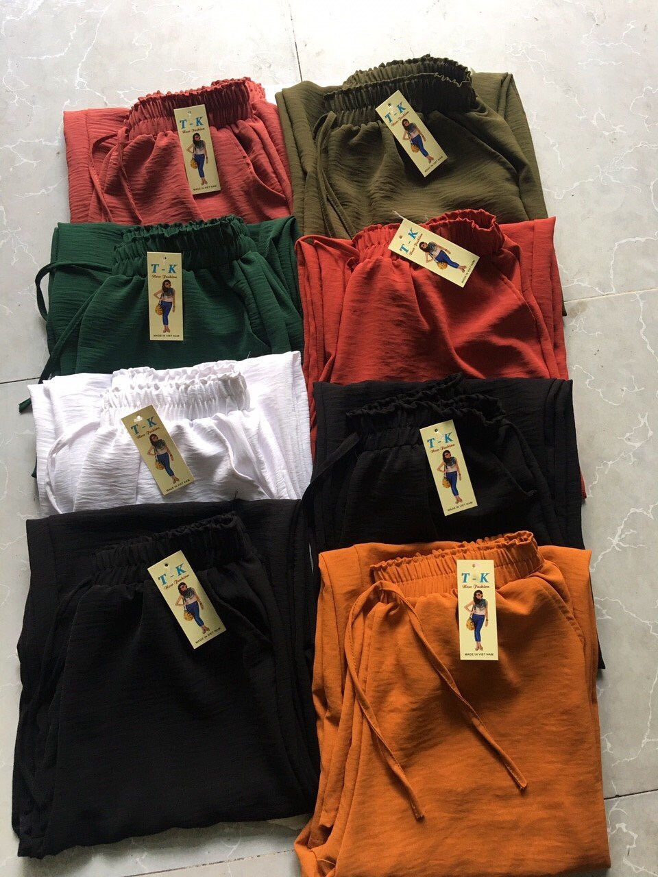 [HCM]Quần ống rộng vải đũi dài(size 40-65kg)