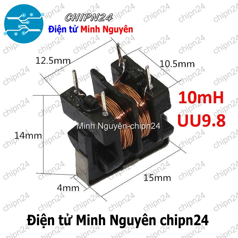 [1 cái] (F221) Cuộn Lọc 10mH UU9.8 - HH004571