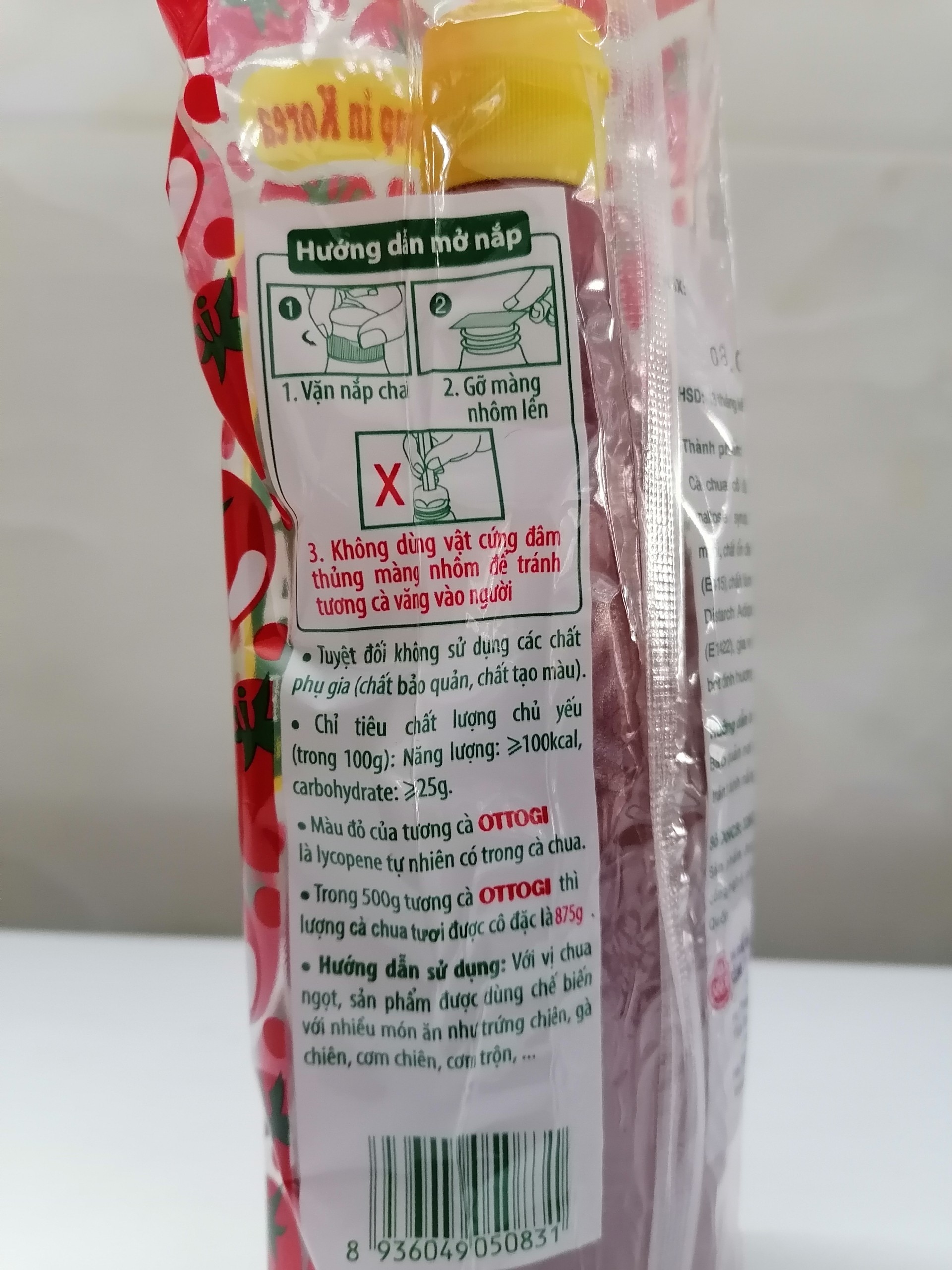 [CHAI LỚN 500g] TƯƠNG CÀ CHUA CÔ ĐẶC [VN] OTTOGI Tomato Ketchup