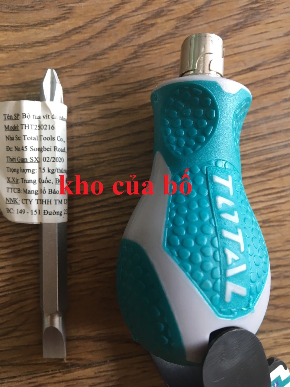 Bộ tua vít 2 trong 1 Total THT250216