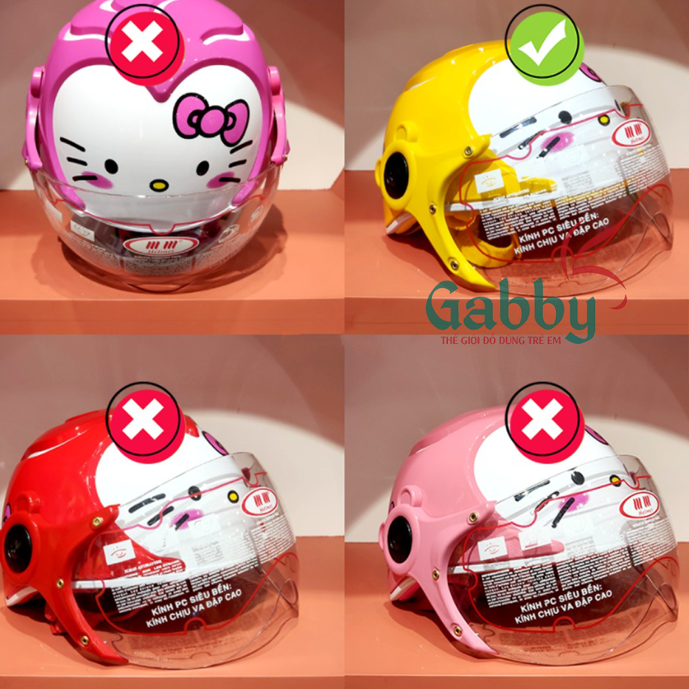 MŨ NÓN BẢO HIỂM CHO BÉ HELLO KITTY - GABBY STORE