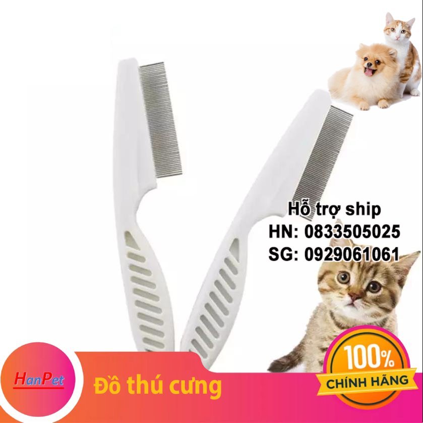 Lược ve rận chó mèo 2 loại chải lông chó