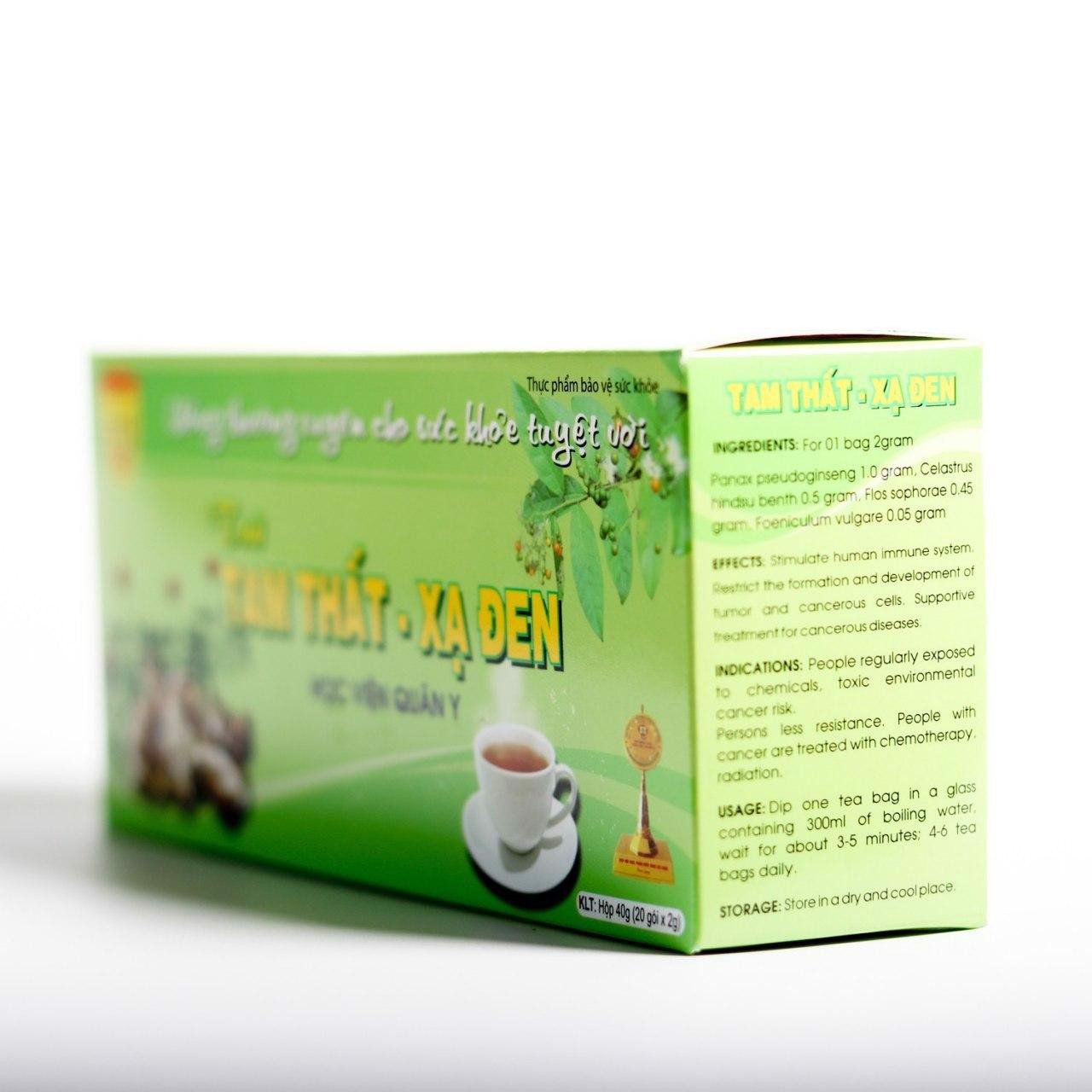 Trà tam thất xạ đen - Học viện Quân Y