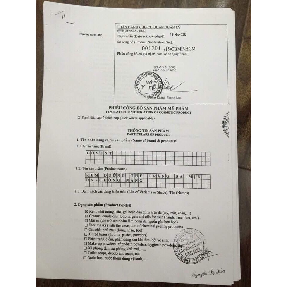 BODY GOVENT CAO CẤP 2021