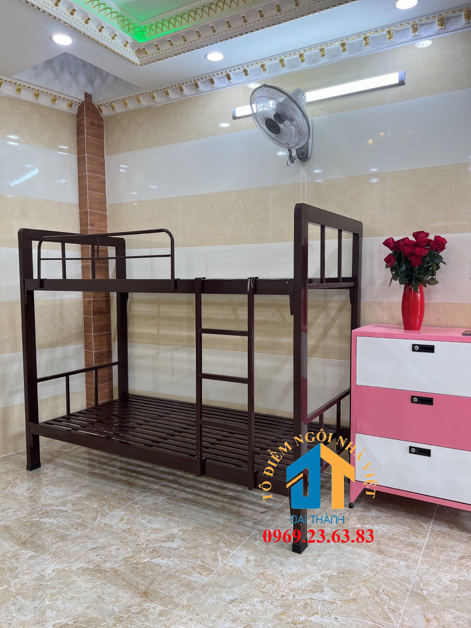 Giường  2 tầng hộp cao cấp 1MxX2M