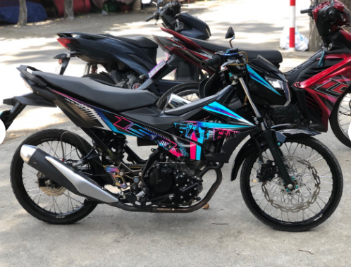 Tem rời satria - mẫu F150 - mẫu 7 màu