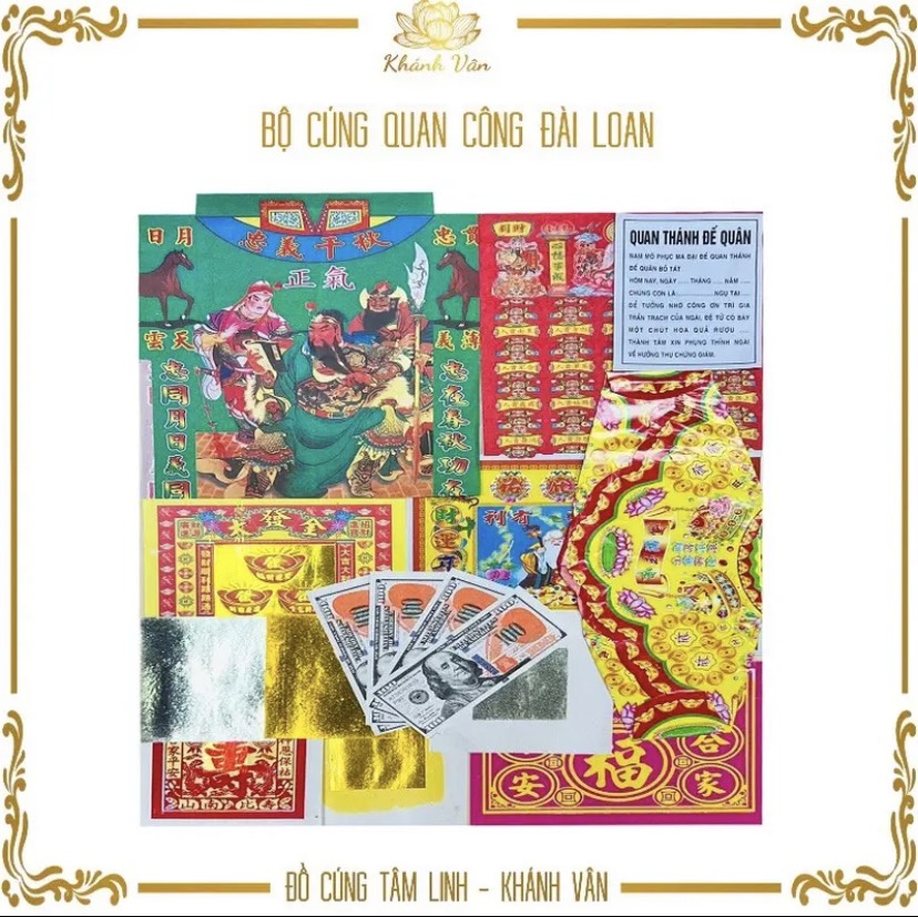 Giấy Cúng Quan Công ( Có Văn Khấn + ảnh Thật )