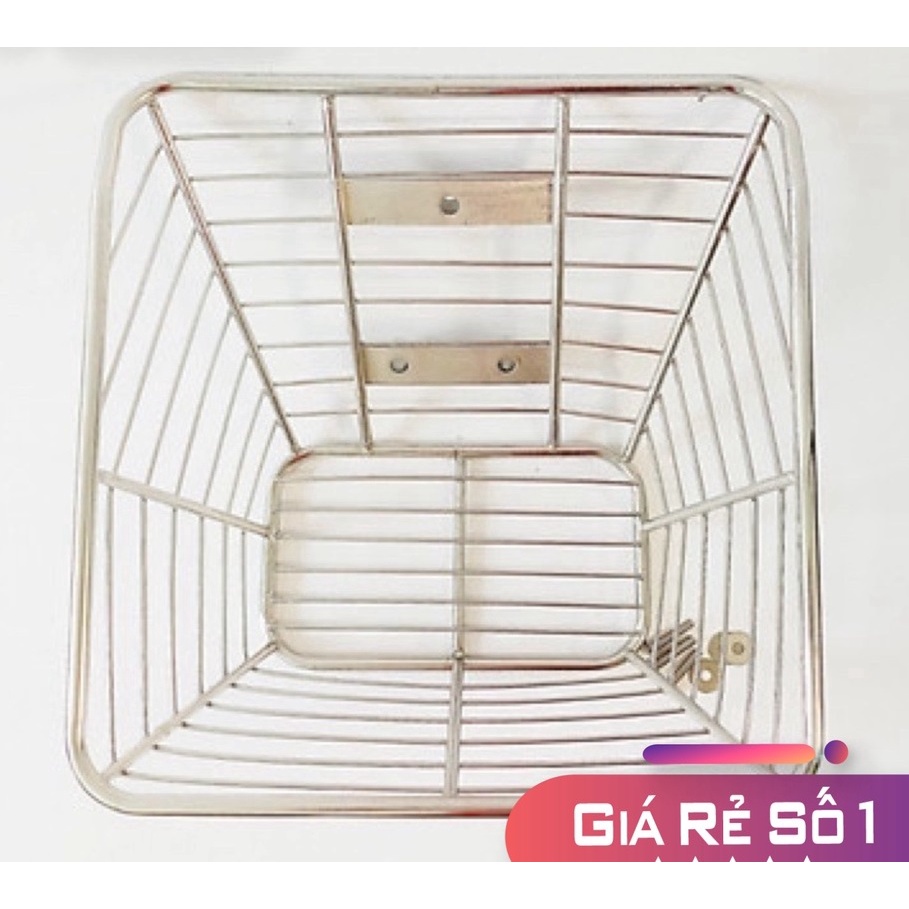 (Siêu rẻ) Rổ INOX gắn đầu xe các dòng xe WAVE/DREAM/WAVE RS/SIRIUS