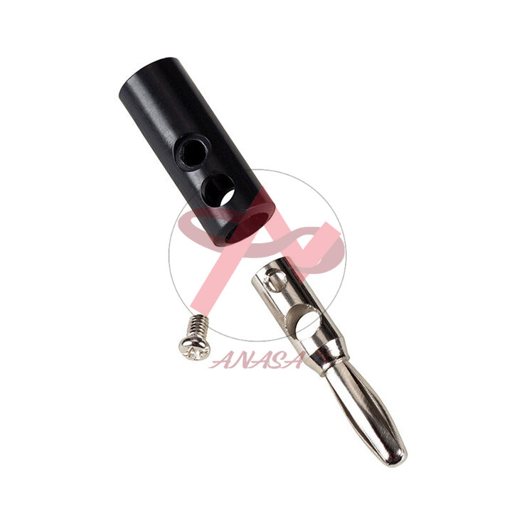 Combo 1 Jack Bắp Chuối 4mm Và 1 Đầu Jack JS910 Dài - Màu Đen