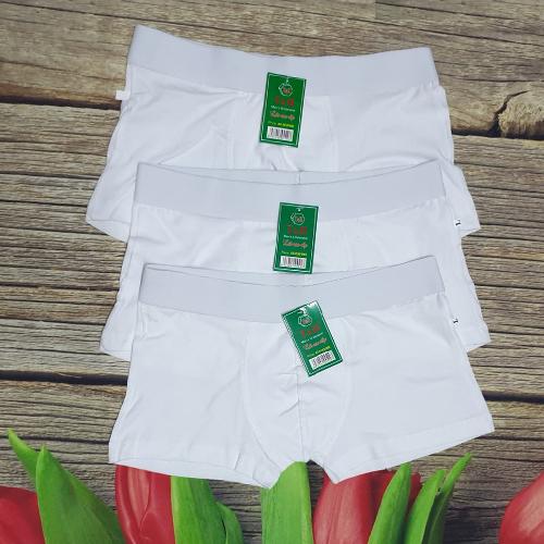 Bộ 3 quần boxer nam - Trắng tinh