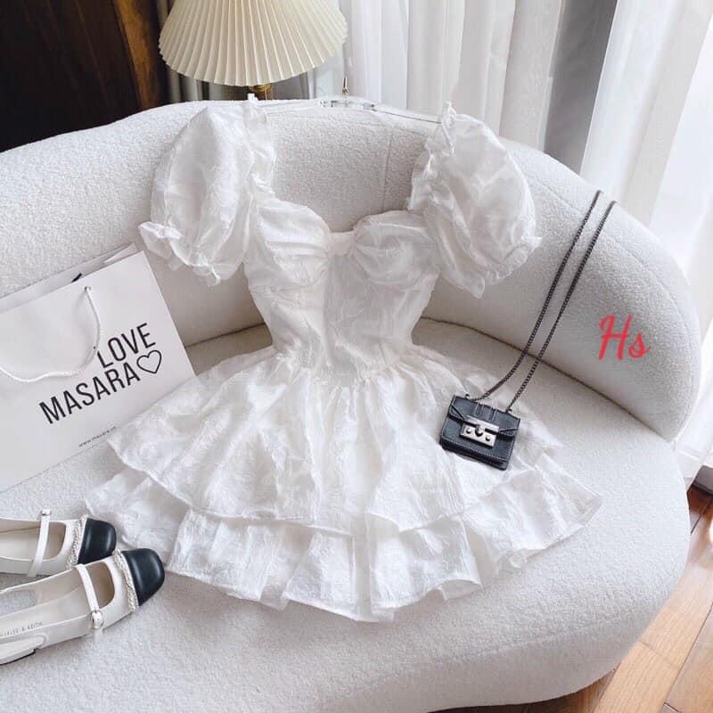 ❤❤❤Váy hoa công chúa nơ ngực