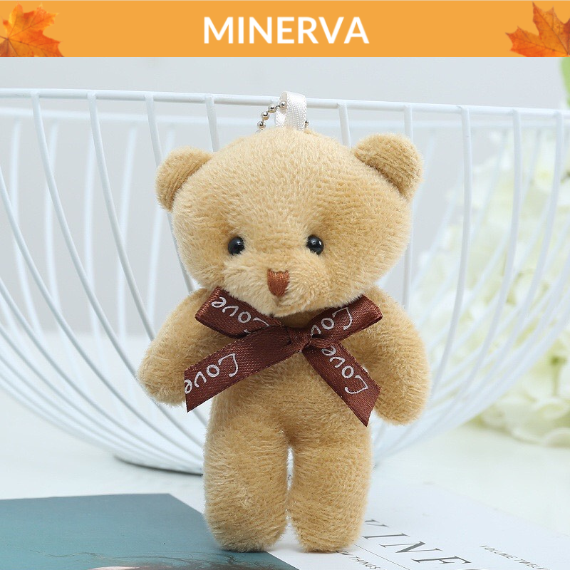 Móc khóa hình gấu Teddy bằng cotton