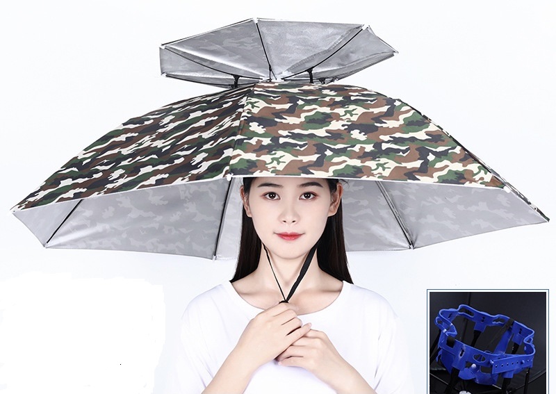 Ô dù đội đầu che nắng che mưa