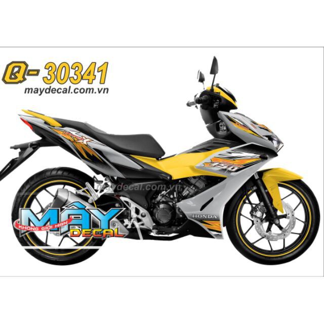 Tem Rời Winner X Xám Bạc (Bộ)