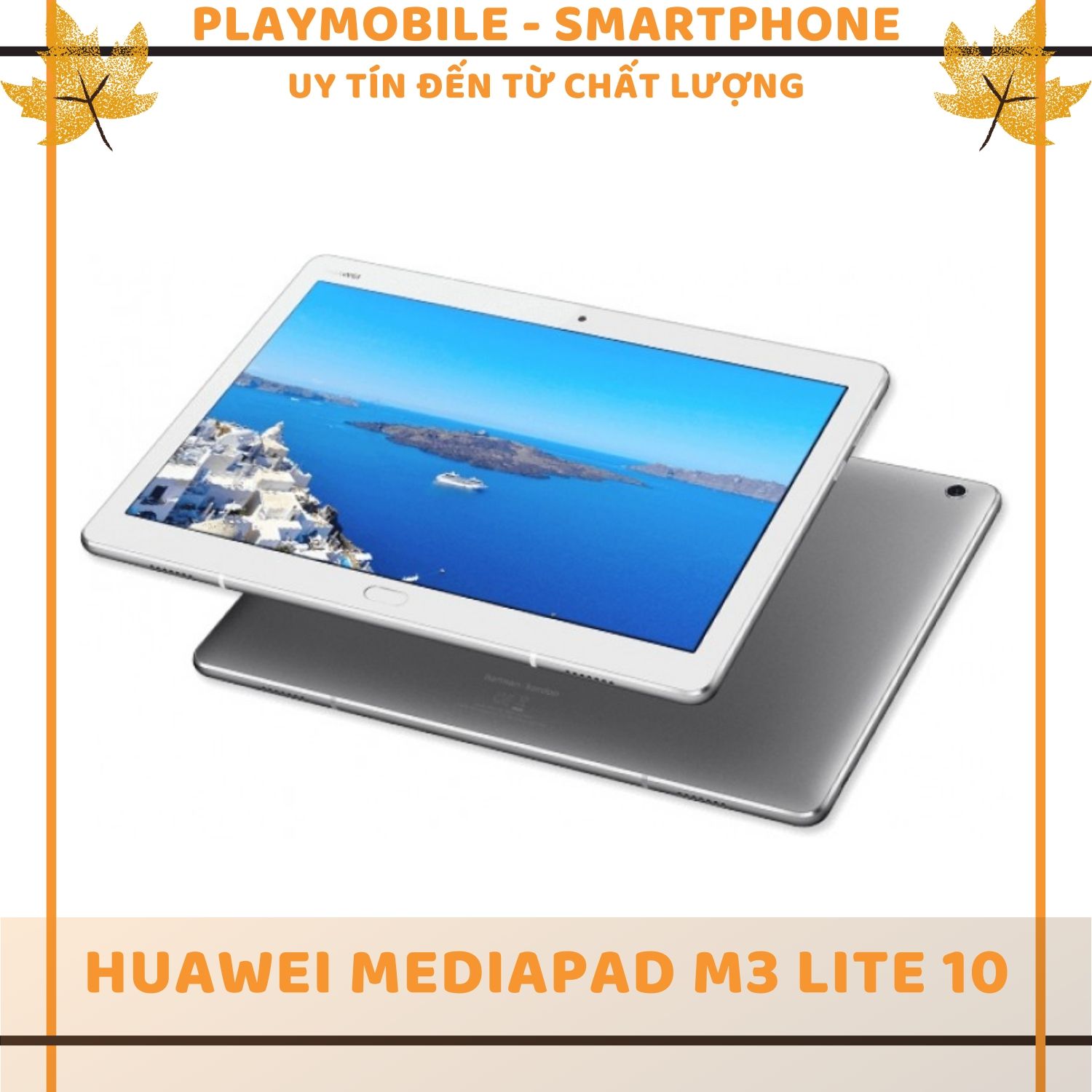 Huawei MediaPad M3 Lite 10 tablet with Ch play, loud screen. 1-touch fingerprint, 4 speakers harman/Kadon, 100% real photo at playmobile