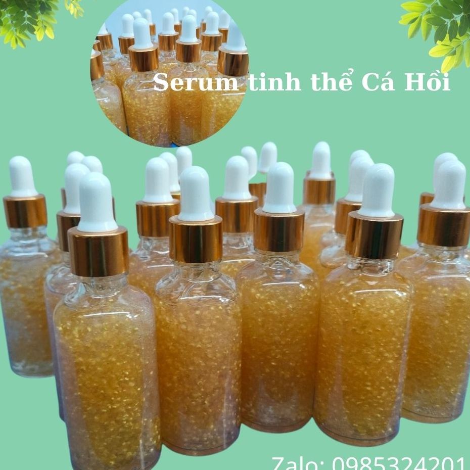 Dưỡng chất serum Cá Hồi, làm trẻ hoá da, ngăn ngừa lão hóa. Phục hồi, tái tạo da hư tổn, tăng độ đàn hồi da.