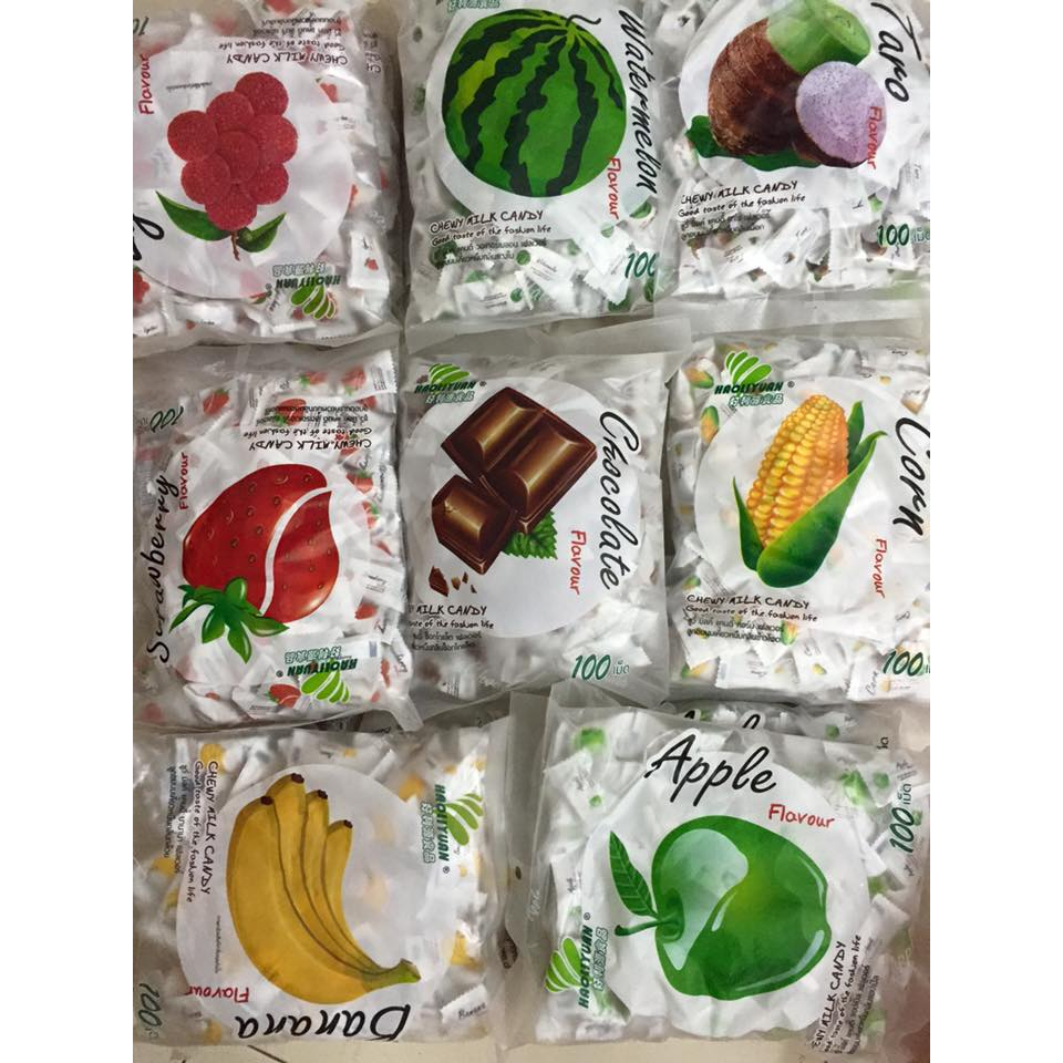 Kẹo Sữa Mềm Dẻo Thái Lan Hương Bắp Milk Soft Candy (Gói 360g)