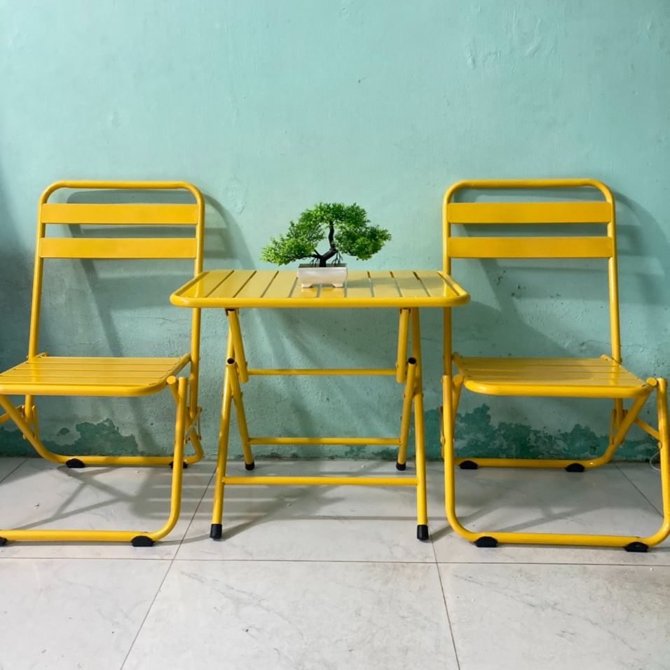 Bộ (1Bàn 2ghế) Bàn Ghế Lá Cà Phê
