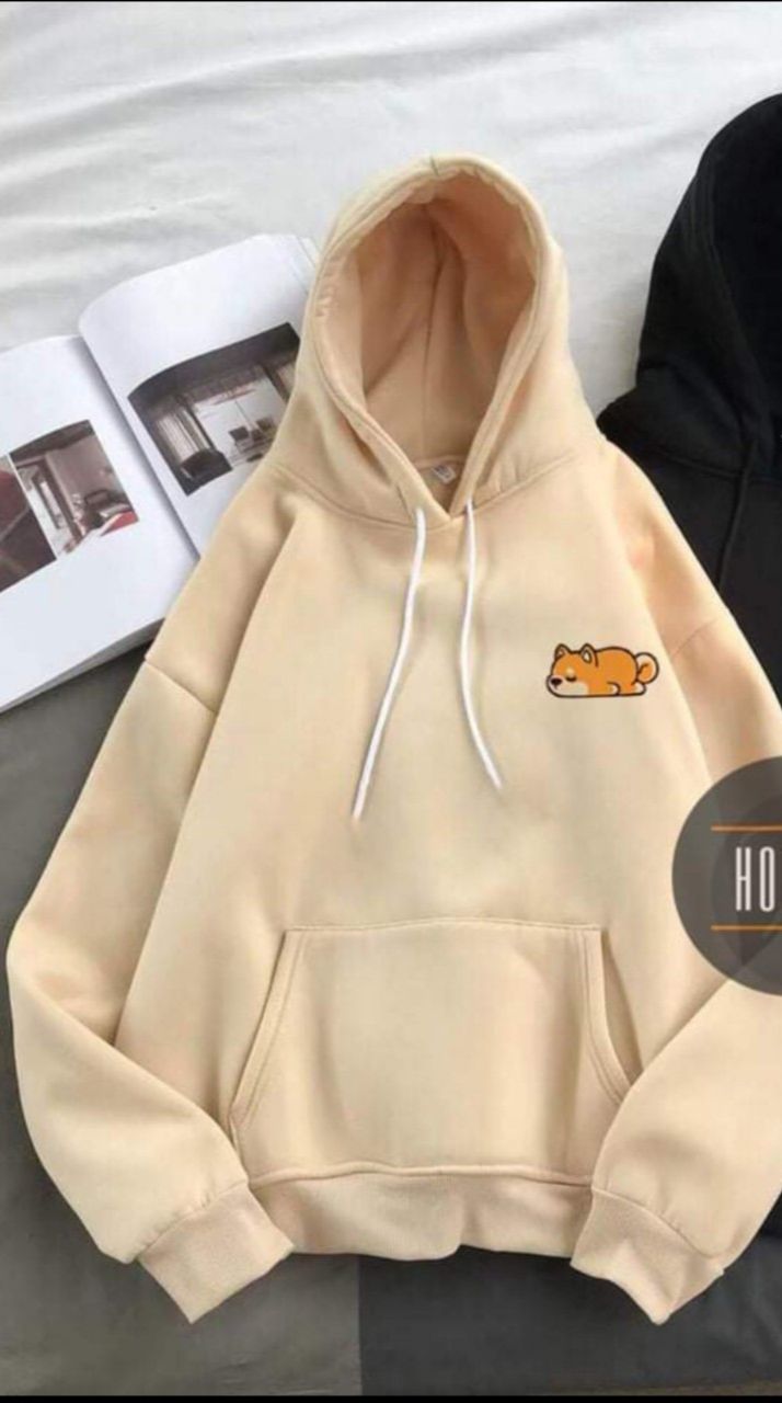 ÁO ĐÔI HOODIE  IN CHÚ CÚN ĐÁNG YÊU