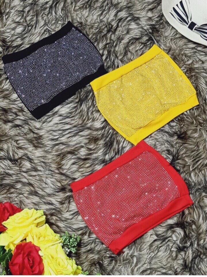 [HCM]Áo ống đính đá cao cấp áo ống đính đá nữ áo ống nữ áo ống đính đá đẹp