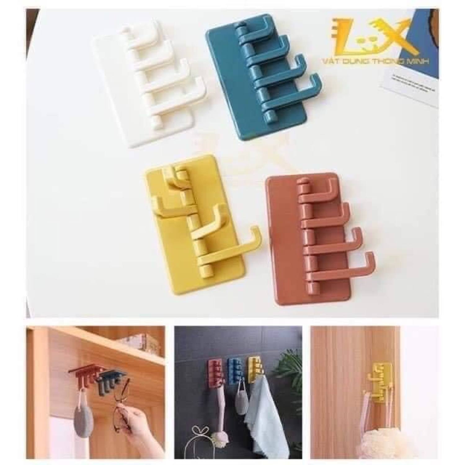 [HCM] MÓC DÁN TƯỜNG 4 CHẤU ĐA NĂNG