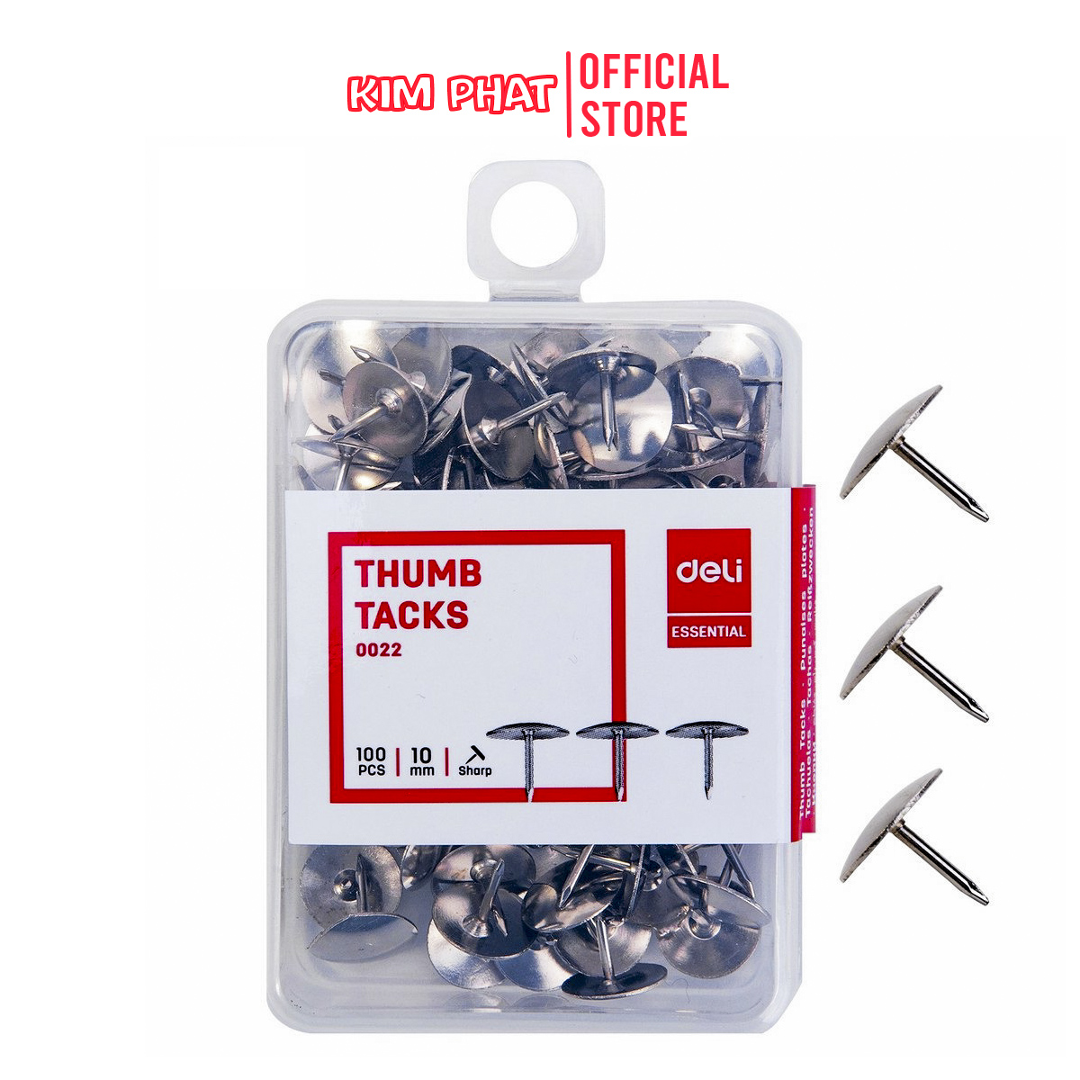 Ghim mũ chất liệu inox chống gỉ deli e0022