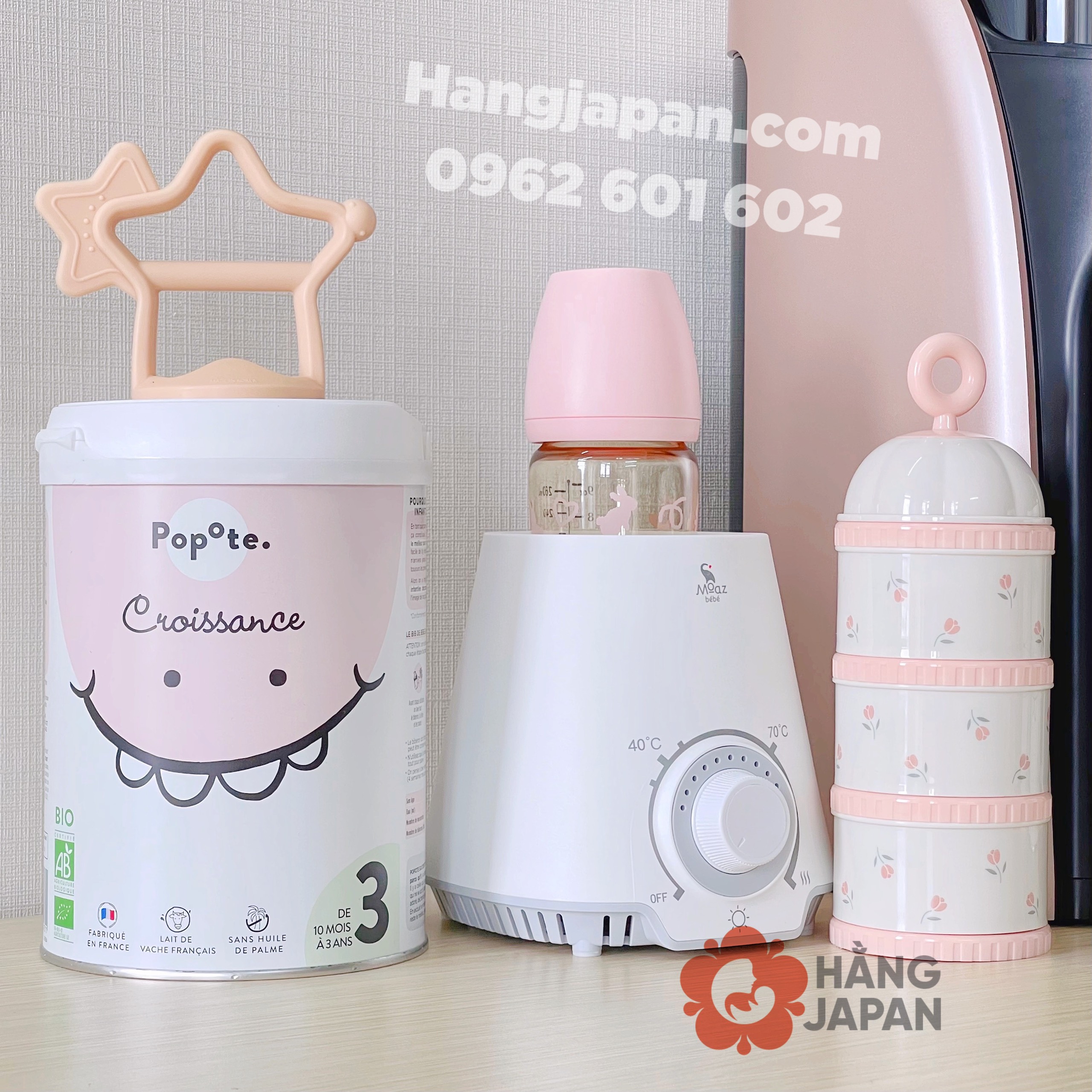 Sữa công thức hữu cơ Popote Bio (800g) số 1, 2, 3 - Hàng Pháp