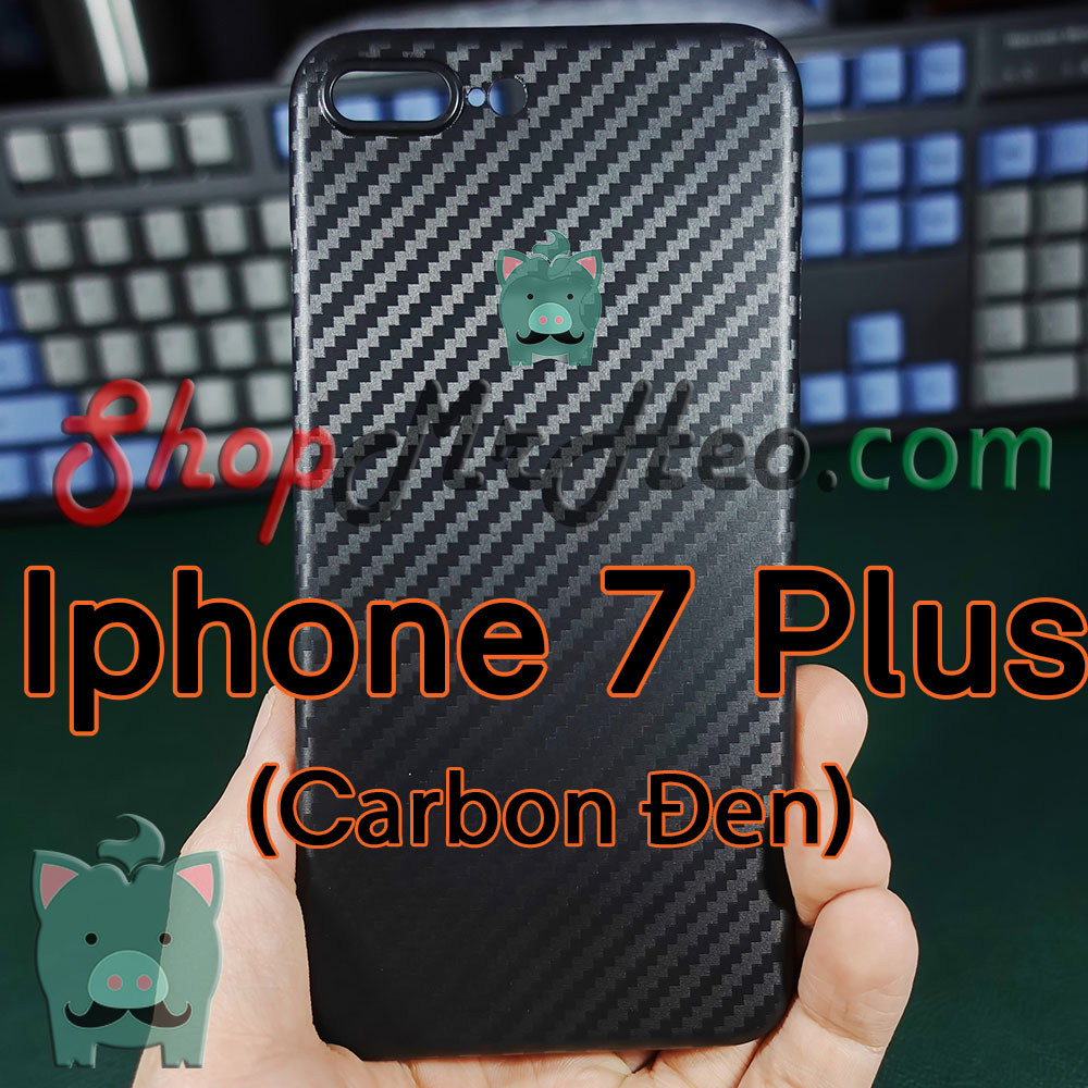 3 Cái Ốp Lưng Nhám Siêu Mỏng Giấy Vân Carbon Iphone 7 - Iphone 7 Plus - Iphone 7+ - IP7 - Ip7+