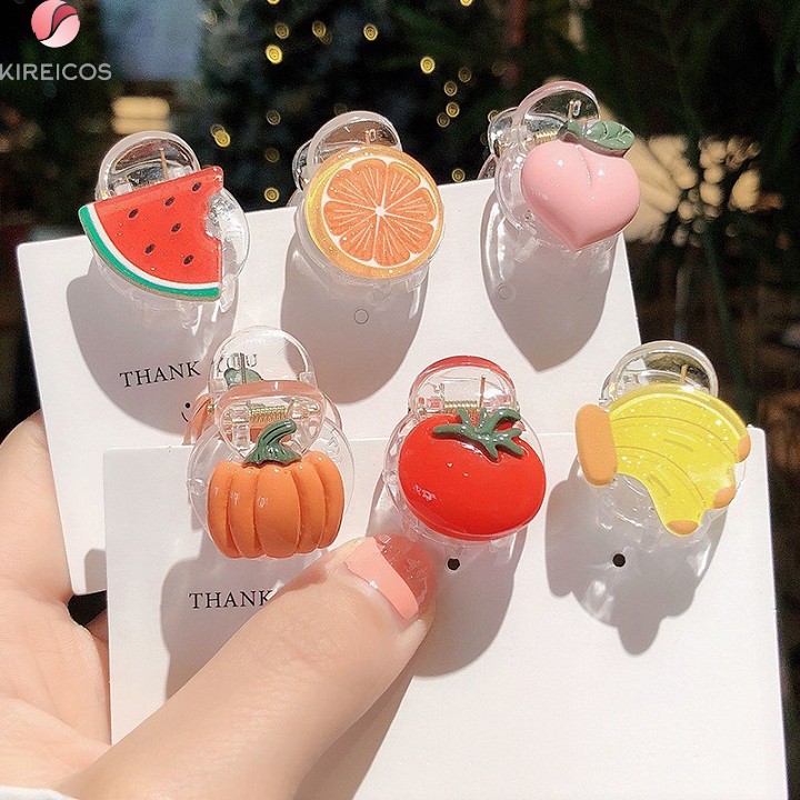 [HCM]Gấp Tóc Kẹp Tóc Mái Đính Trái Cây 3D Kute Nhiều Kiểu