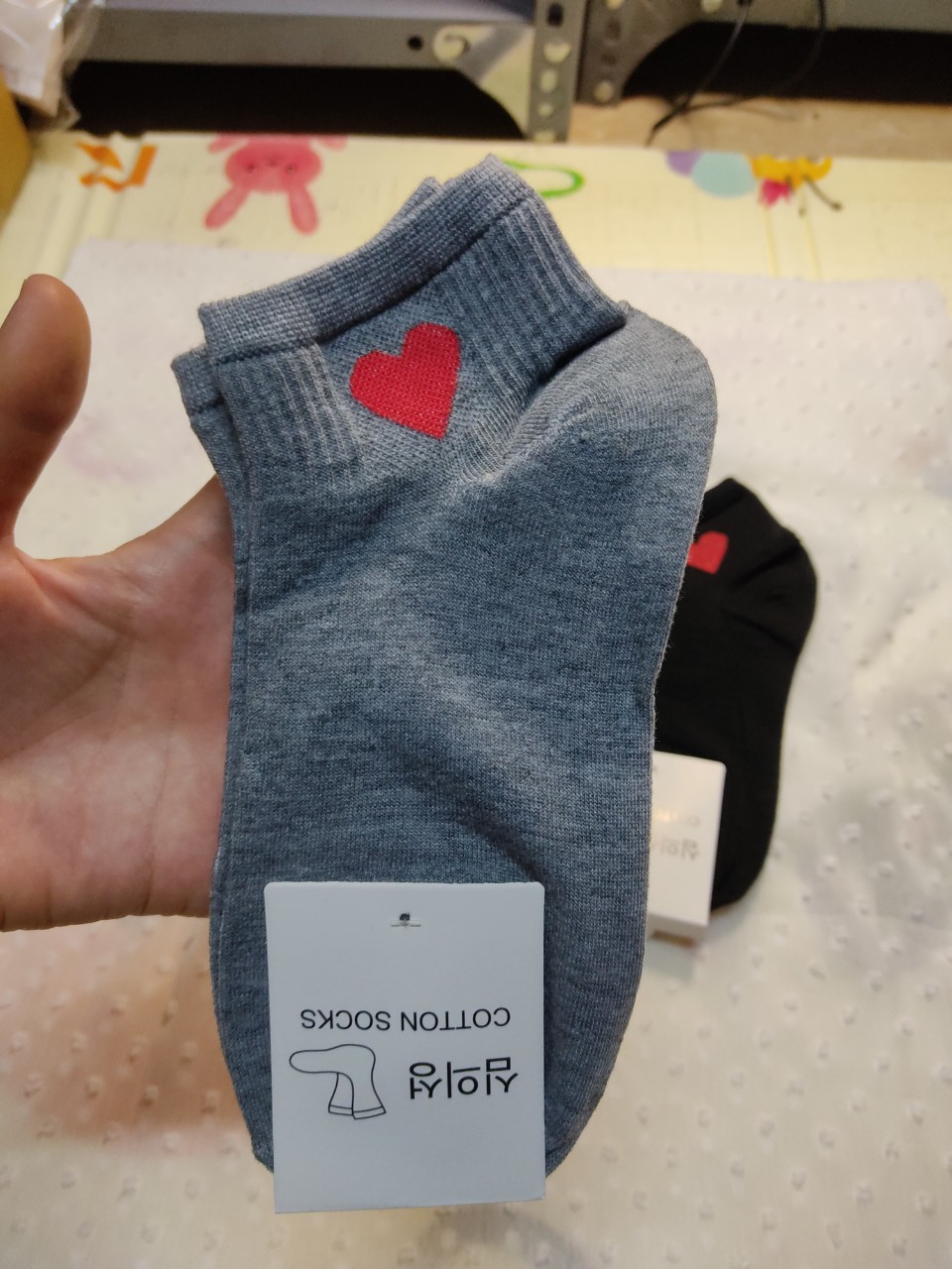 Tất tim cổ ngắn set 5 đôi