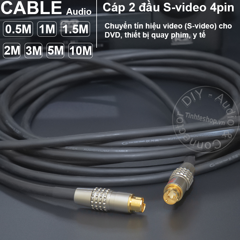 S-video cable for DVD Camcorder DIY Medical Equipment 0.5 to 20 meters