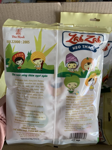 Thạch Zai Zai Túi 400g Đức Hạnh