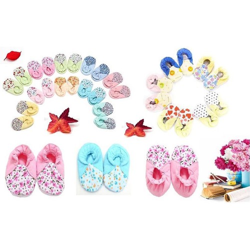 Giày vải bông bèo cho bé gái từ 0-9 tháng