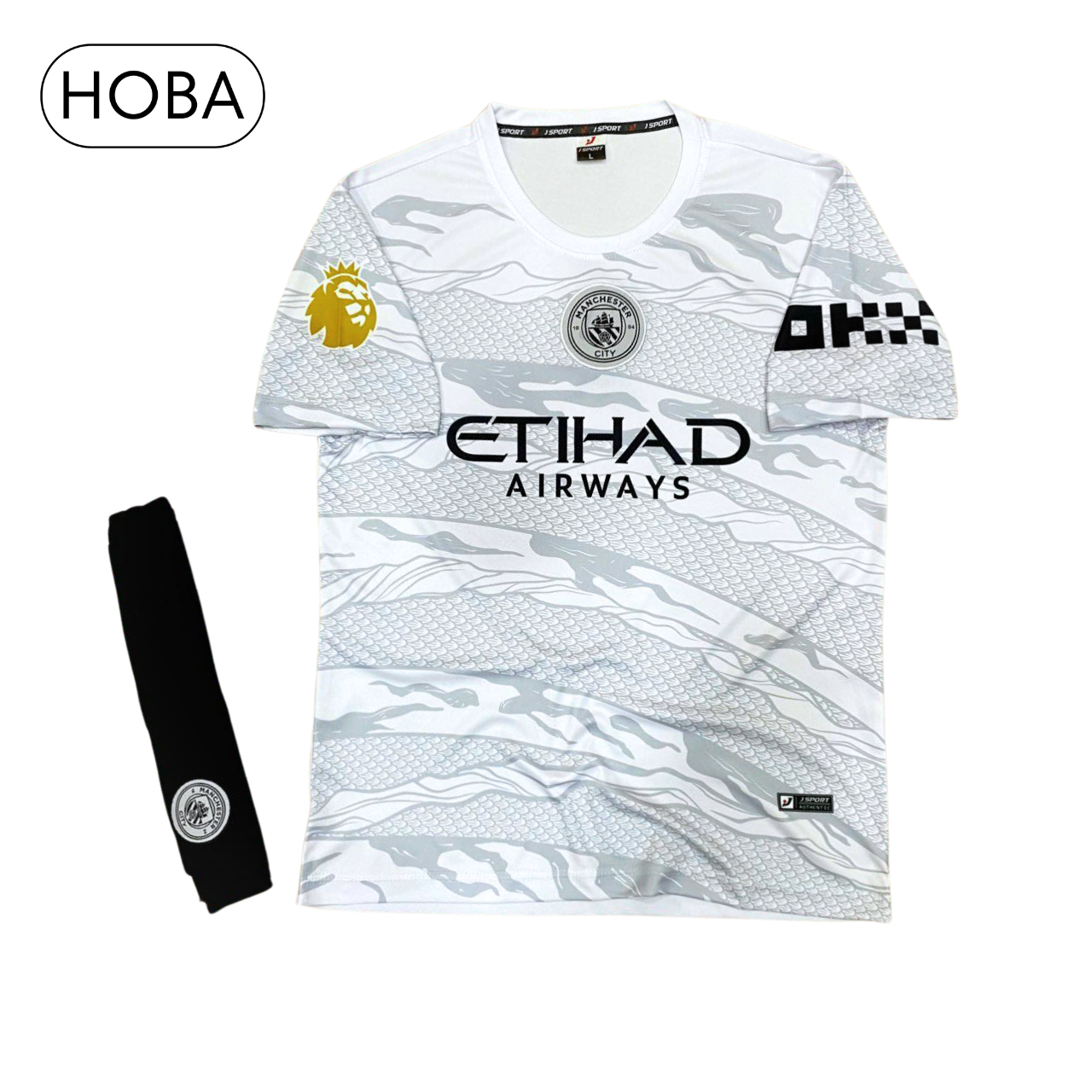 Manchester City city club soccer jerseys white dragon