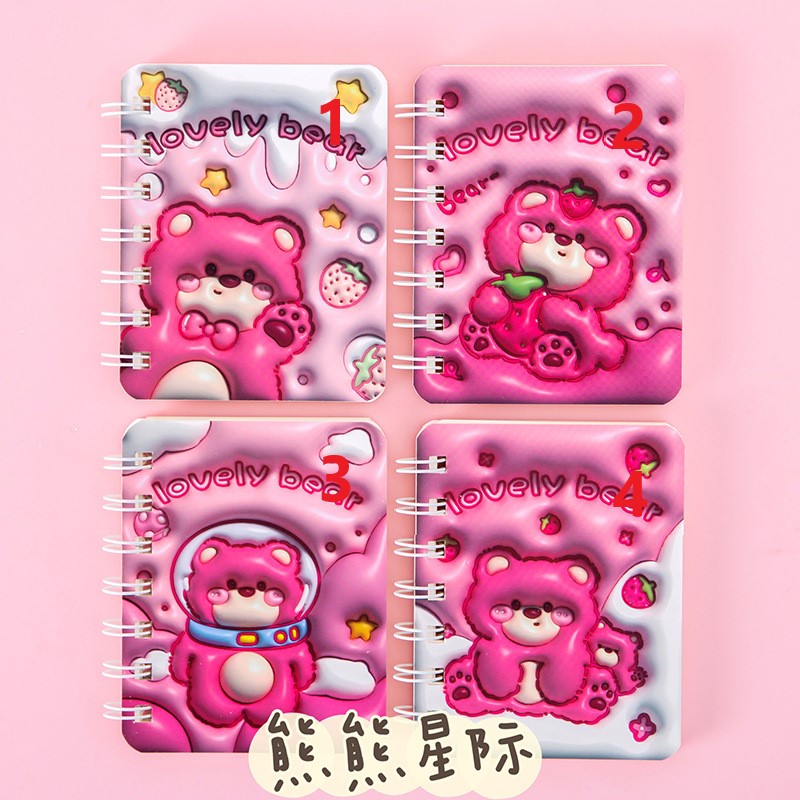 Sổ lò xo mini dễ thương khổ A7 - Sổ kẻ ngang