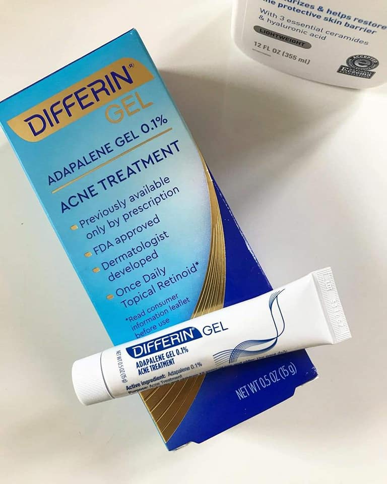 Gel mụn Differin Adapalen gel 0.1% của Mỹ
