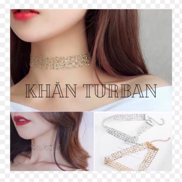 Vòng cổ choker nhũ lấp lánh