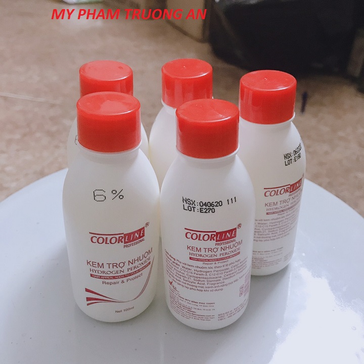 Kem trợ nhuộm thảo dược oxy 6% colorline