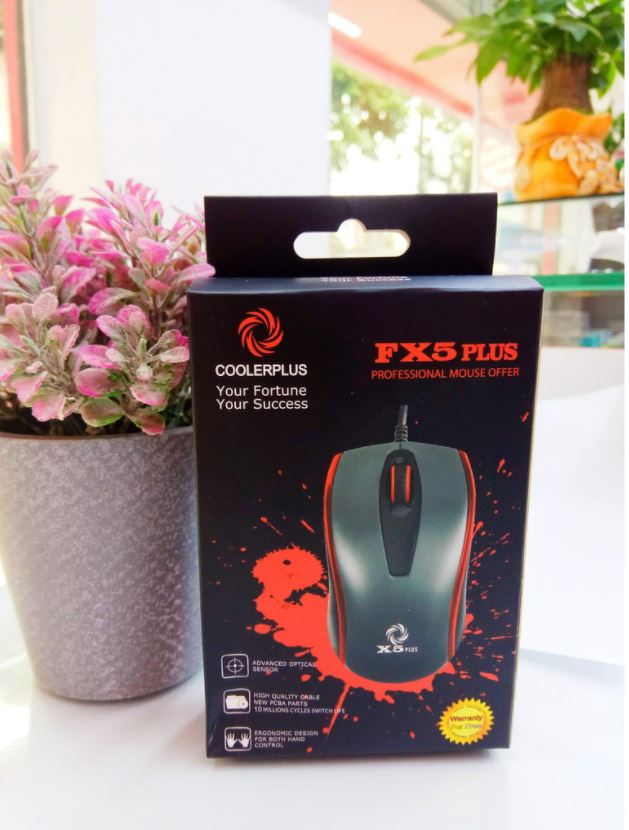 Chuột, chuot quang dây USB Coolerplus FX5 Plus, LED - Bảo hành 2 năm