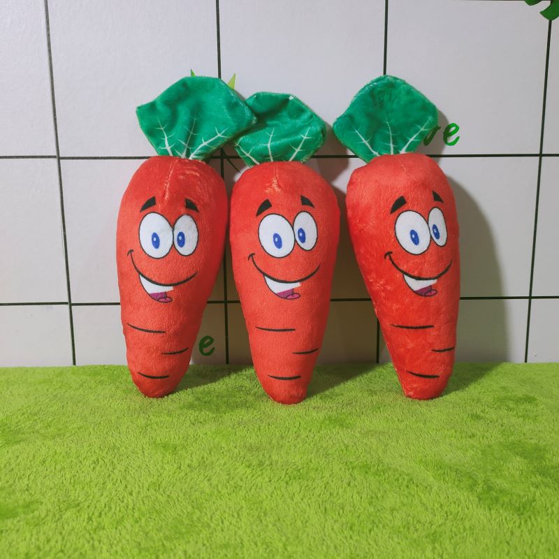 GẤU BÔNG CÀ RỐT 20cm CHO BÉ 1 TUỔI
