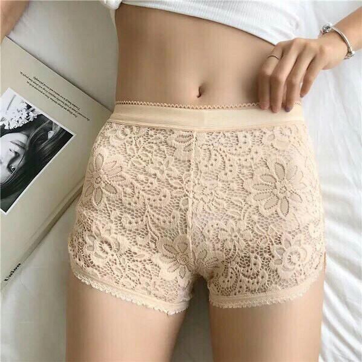 Quần Đùi Ren Mặc Váy Dễ Thương, Quần mặc trong váy
