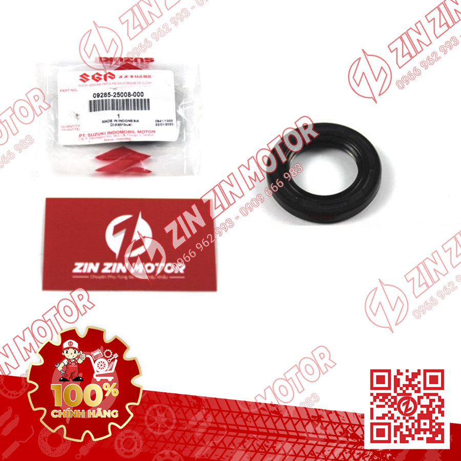 Phốt Cao Su Bánh Trước Sau - Satria Fi, Raider Fi - 09285-25008-000 - Zin Zin Motor