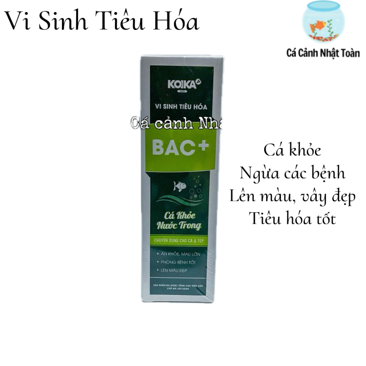 "Hoàn tiền đến 10%" VI SINH TIÊU HÓA CHO CÁ CẢNH VÀ TÉP BAC+ KOIKA 100ML