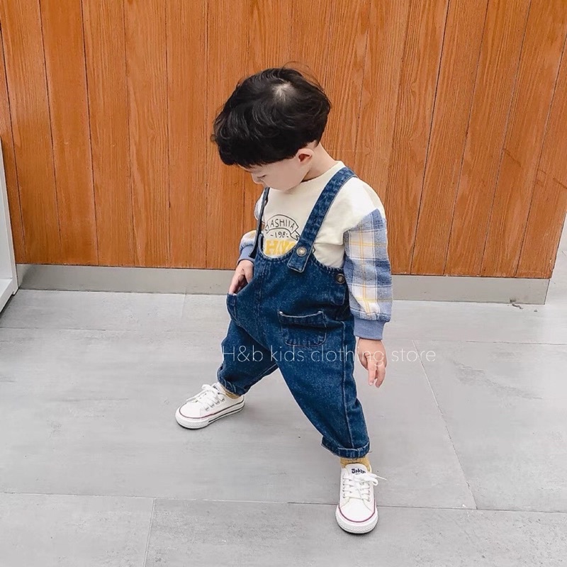 Sét yếm + áo cotton da cá cho bé