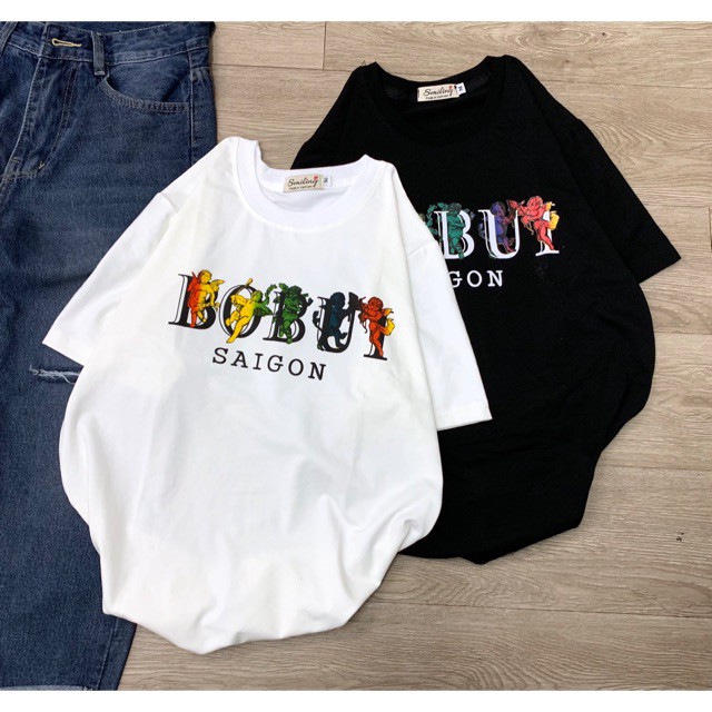 [SUPER SALE] ÁO THUN BOBUI UNISEX (TRẮNG)